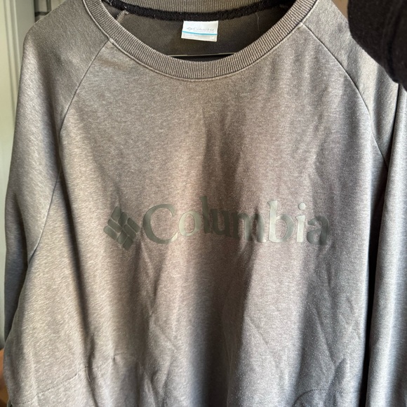 Columbia Cypress Gray 3X Crewneck Bugasweat Sweatshirt Outdoorsy Layer - Picture 6 of 12